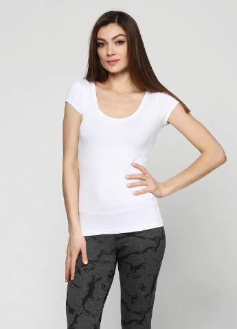 Белая домашняя футболка TM Sambario с коротким рукавом