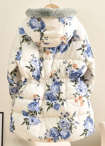 Кремова зимня куртка SHEIN