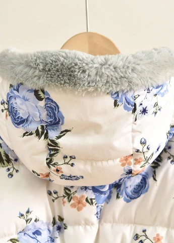 Кремова зимня куртка SHEIN