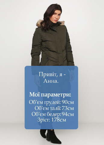 Оливковая (хаки) зимняя куртка Madoc Jeans