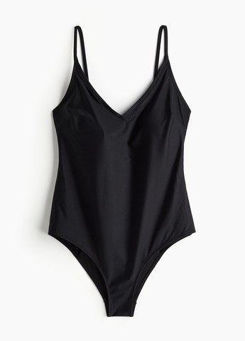 Чорний літній купальник суцільний, майо H&M