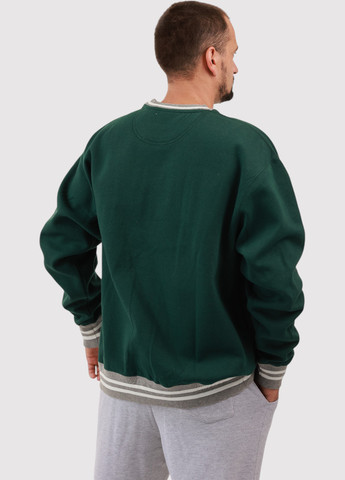 Темно-зеленый свитшот Blue 84 надпись без декора (361422092)