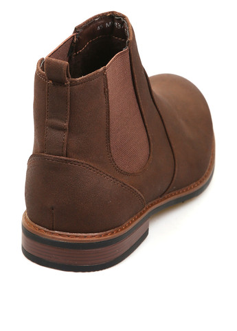 Коричневые осенние ботинки челси No Brand