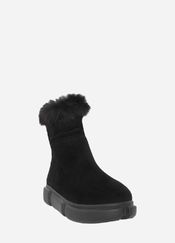 Зимние ботинки re2510-11 черный El passo из натуральной замши