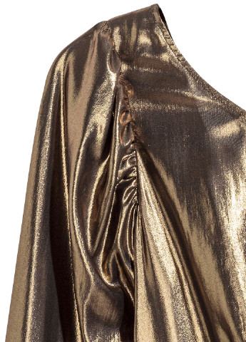 Золотой кэжуал платье H&M однотонное