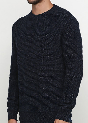 Темно-синий демисезонный свитер джемпер H&M