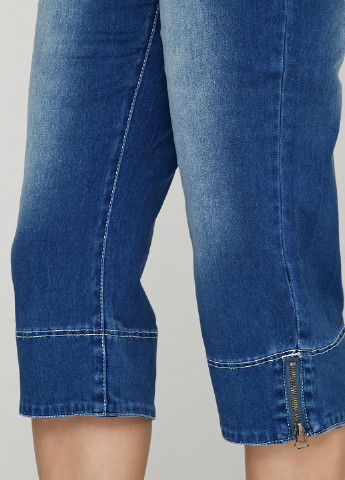 Бриджи Micha однотонные синие джинсовые