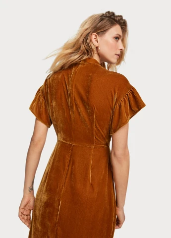 Гірчична кежуал сукня а-силует Scotch&Soda однотонна