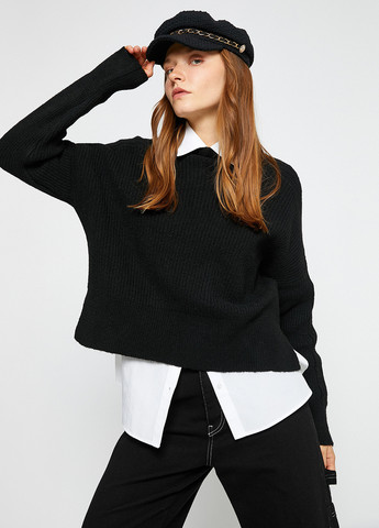 Черный зимний свитер KOTON