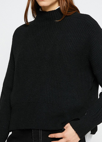 Чорний зимовий светр KOTON
