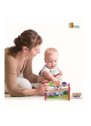 Іграшка 2 в 1 Ксилофон 17х29х17 см Viga Toys (228856781)