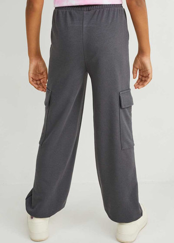 Темно-серые кэжуал демисезонные брюки карго C&A