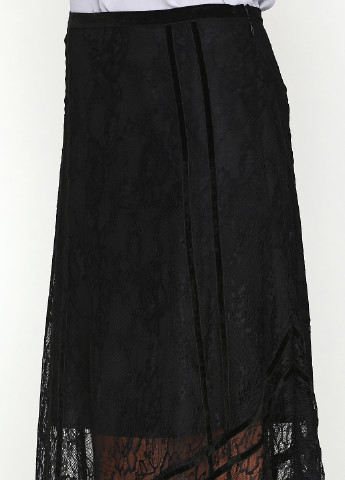 Черная кэжуал фактурная юбка Silvian Heach макси