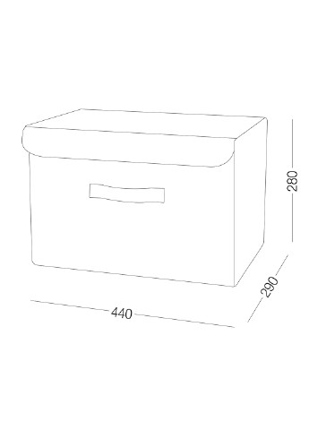Ящик для зберігання з кришкою, 44х29х28 см MVM (256464677)