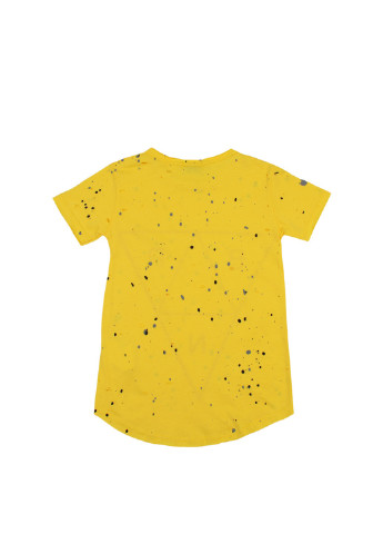 Желтая летняя футболка с коротким рукавом Berna