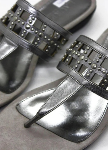 Серебряные кэжуал вьетнамки Ralph Lauren с заклепками