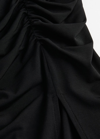 Черная кэжуал однотонная юбка H&M