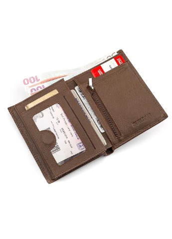 Чоловічий шкіряний гаманець 10х13,5х3 см st leather (252133972)