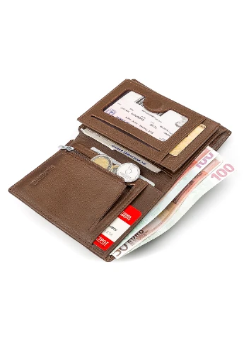 Чоловічий шкіряний гаманець 10х13,5х3 см st leather (252133972)