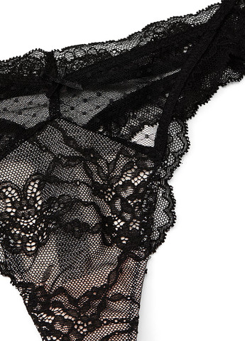 Чорний демісезонний комплект (бюстгальтер, трусики) Victoria's Secret