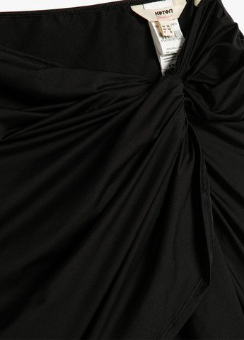 Черная кэжуал однотонная юбка KOTON карандаш