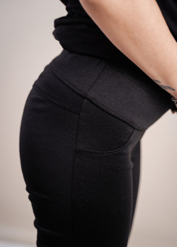 Черные демисезонные брюки леггинсы для беременных, будущих мам черные To Be
