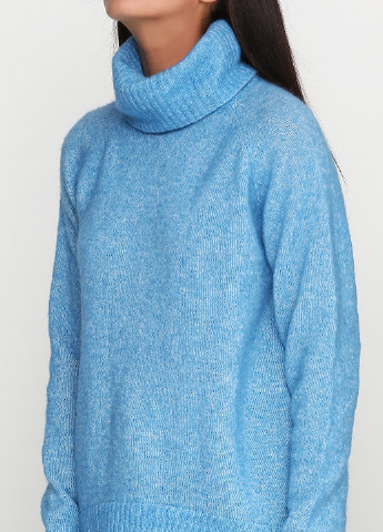 Голубой демисезонный свитер хомут Gestuz