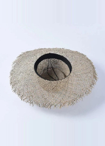 Шляпа соломенная с тонким плетением (Je104-1) No Brand широкопола темно-бежевий солома