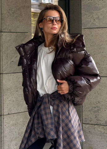 Кавова зимня куртка куртка-трансформер No Brand