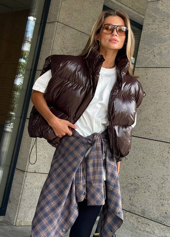 Кавова зимня куртка куртка-трансформер No Brand