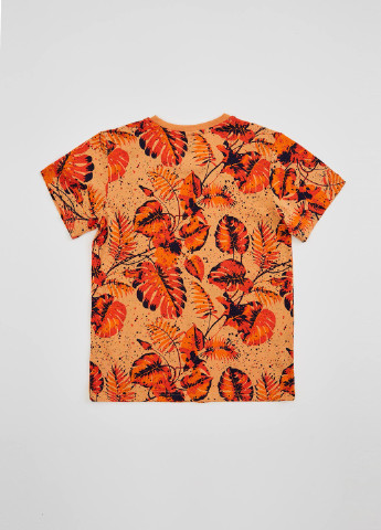 Світло-оранжева літня футболка DeFacto