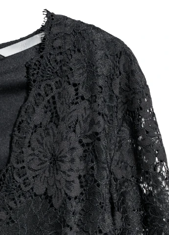 Черное кэжуал платье H&M однотонное