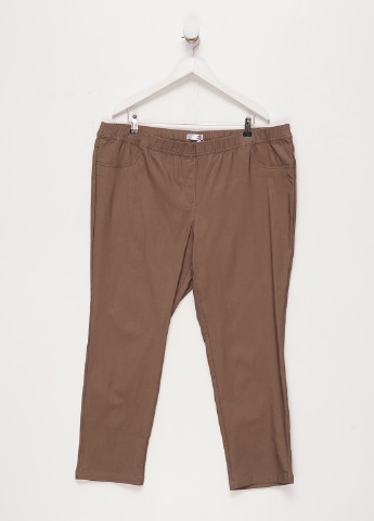Темно-бежевые кэжуал демисезонные зауженные брюки Long Island