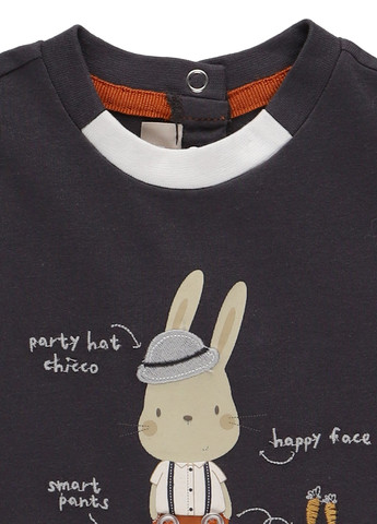 Графитовая летняя футболка Chicco