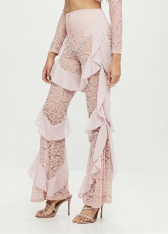 Светло-розовые кэжуал летние классические брюки Missguided