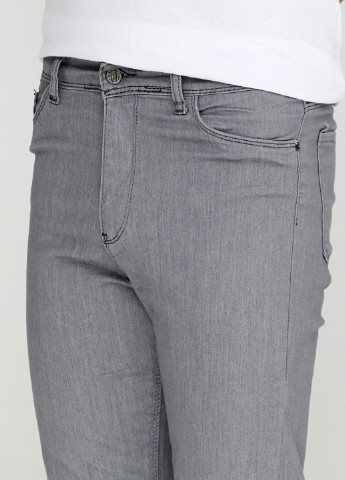 Серые демисезонные зауженные джинсы MRS