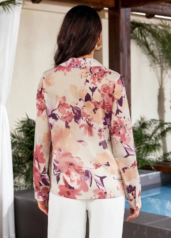 Комбинированная блуза SHEIN