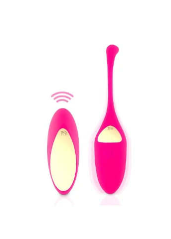 Виброяйцо : Pulsy Playball Deep Pink с вибрирующим пультом Д/У, косметичка-чехол RIANNE S (254151602)