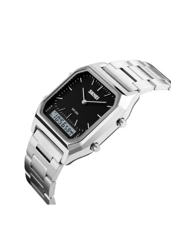 Чоловічі годинник 1220BOXSIBK Silver Black BOX Skmei (232159304)