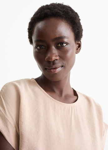 Комбінезон C&A комбінезон-шорти однотонний бежевий кежуал модал