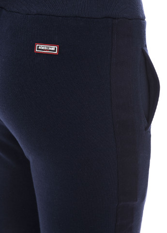 Темно-синие спортивные демисезонные джоггеры брюки Roberto Cavalli