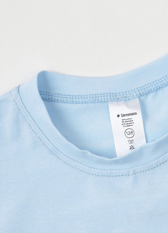 Блакитна літня футболка Garnamama