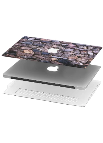 Чехол пластиковый для Apple MacBook Pro 15 A1707 / A1990 Паттерн камни (Stones pattern) (9649-2379) MobiPrint (218858325)