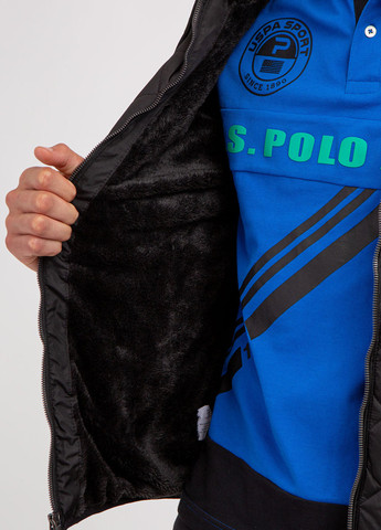 Чорна зимня куртка U.S. Polo Assn.