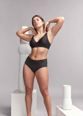 Труси жіночі міді XXL чорний 228P1 Gisela (255366005)