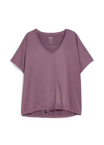 Темно-фиолетовая летняя футболка C&A