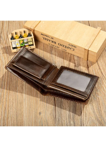 Чоловік шкіряний гаманець 9х11х2,5 см Vintage (229460569)