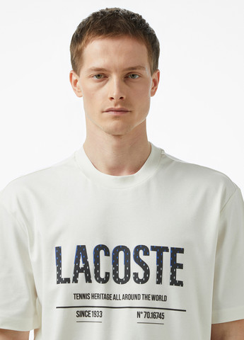 Белая футболка Lacoste