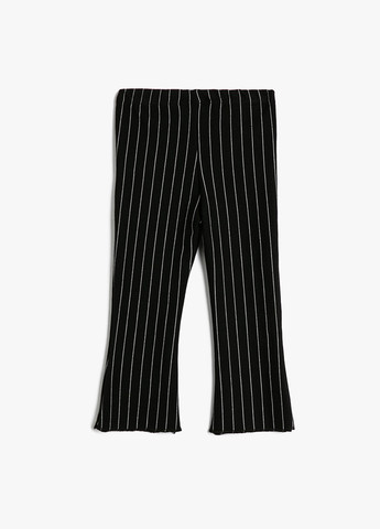 Черные кэжуал демисезонные брюки KOTON