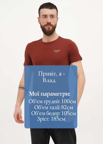 Коричнева футболка Mustang